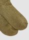 Green stretch-knit socks with lurex yarn_1