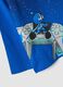 Blue pure cotton Astro Bot print T-shirt, relaxed fit_3