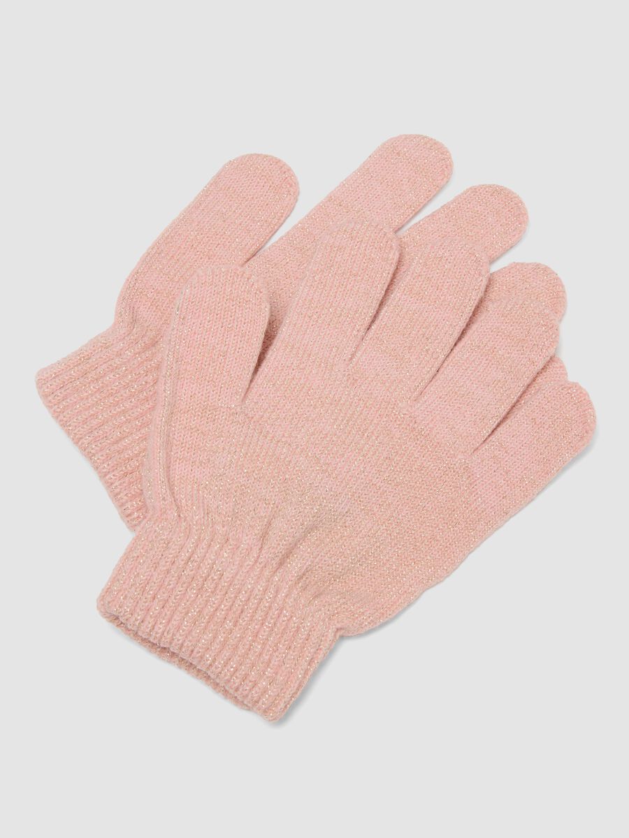 Pink Stretch-Fabric Gloves_2
