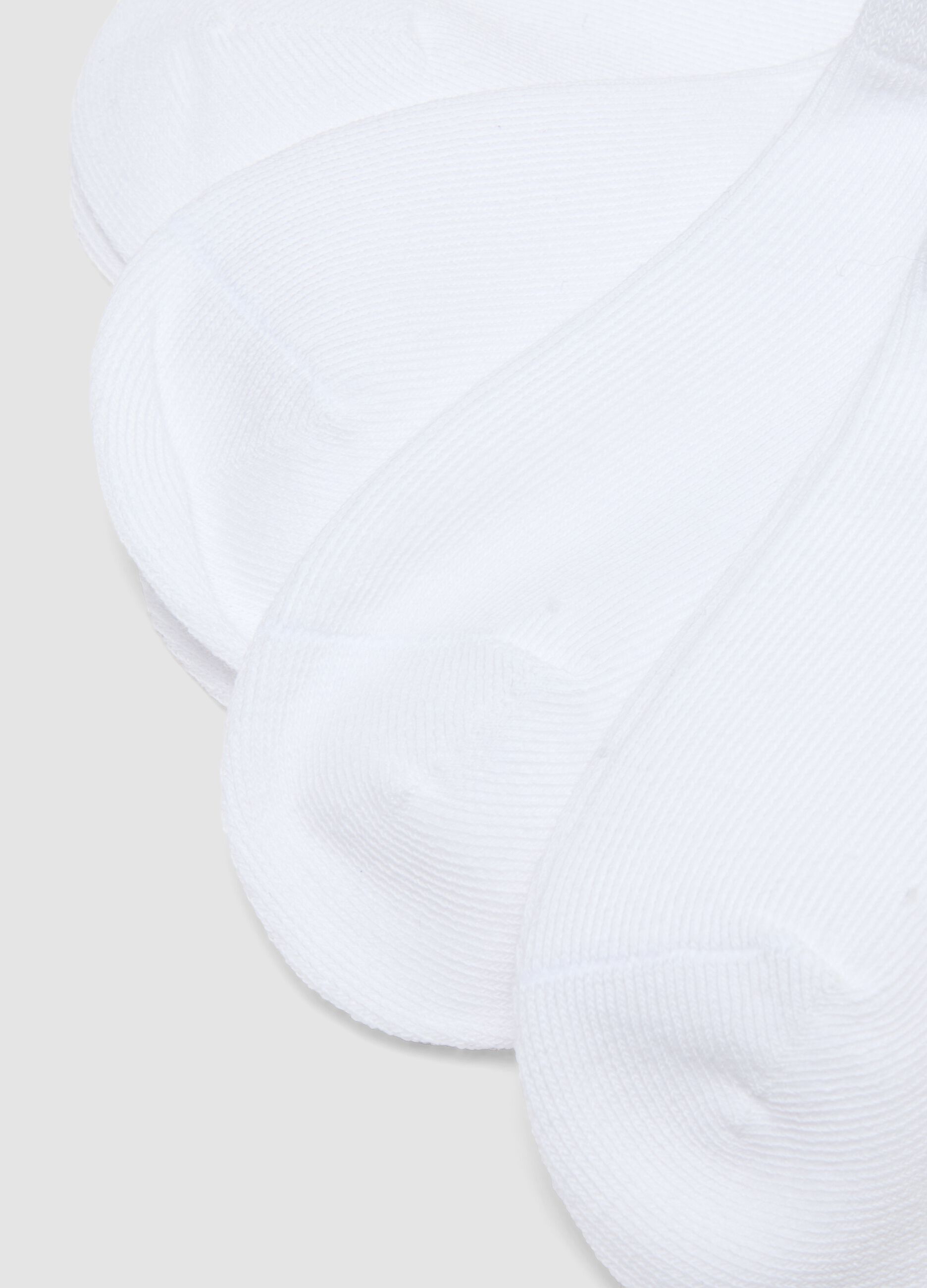 Multipack of White Organic Cotton Blend Short Socks for Girls