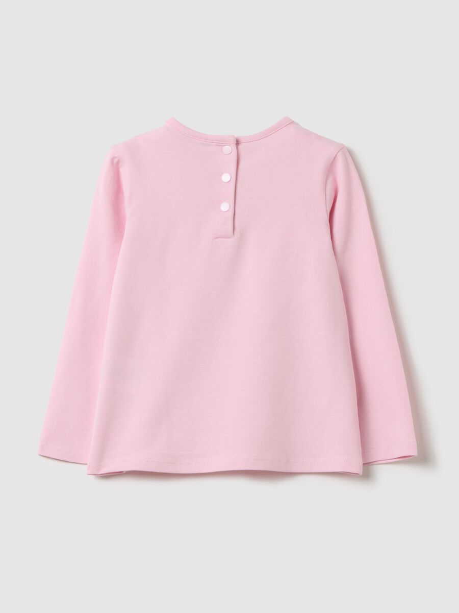 Pink Stretch Cotton Girls' Top_1