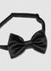 Black satin bow tie with adjustable hook_2