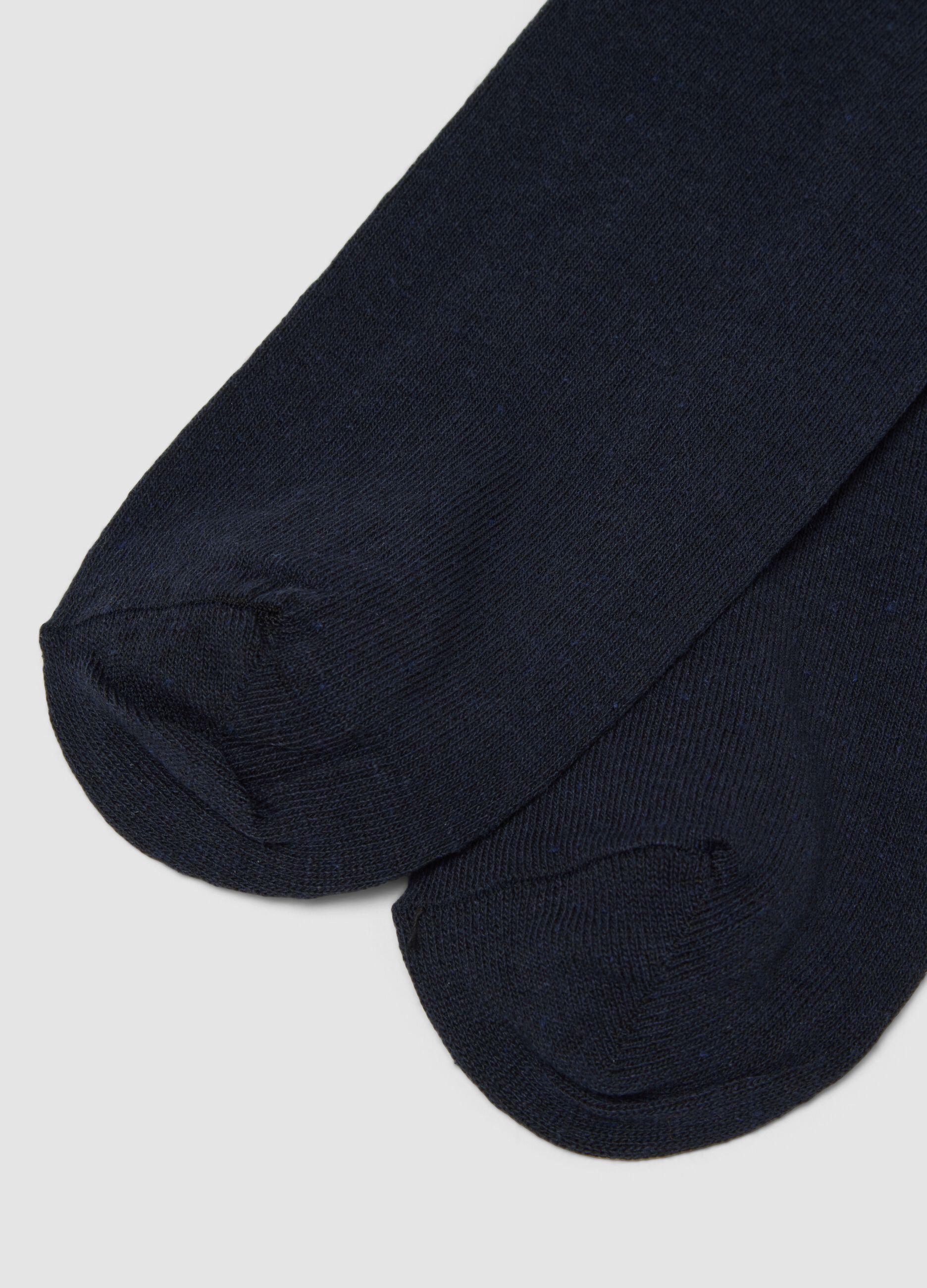 2-pack of short blue stretch cotton socks