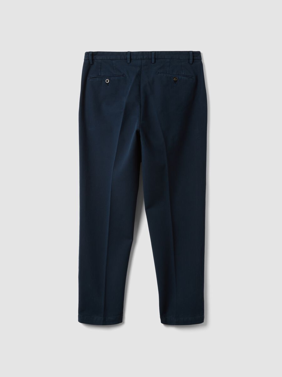 Light blue stretch cotton and modal chino trousers_2