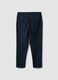 Pantaloni chino azzurri in cotone e modal elasticizzato_2