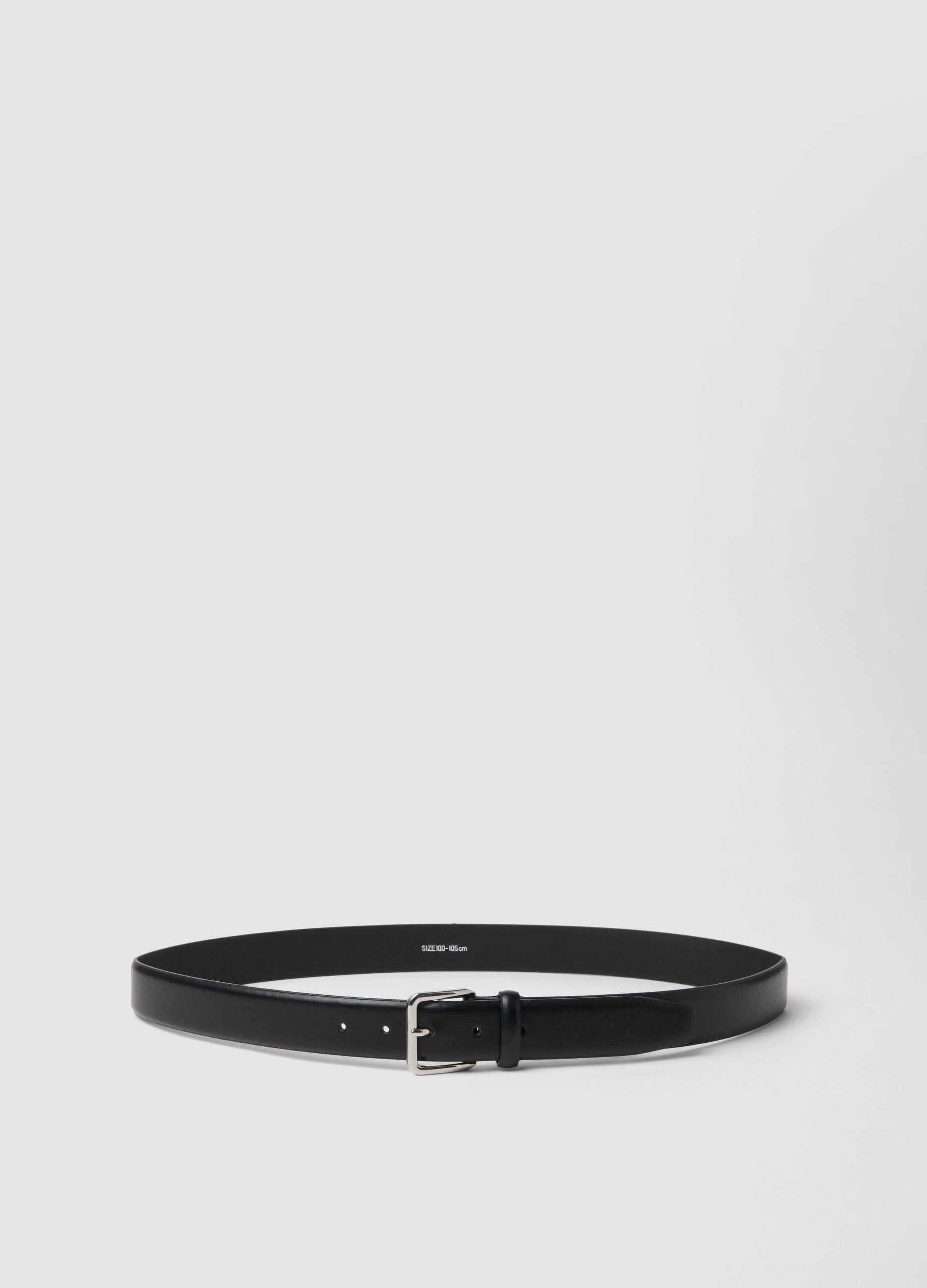 Black belt with metal buckle