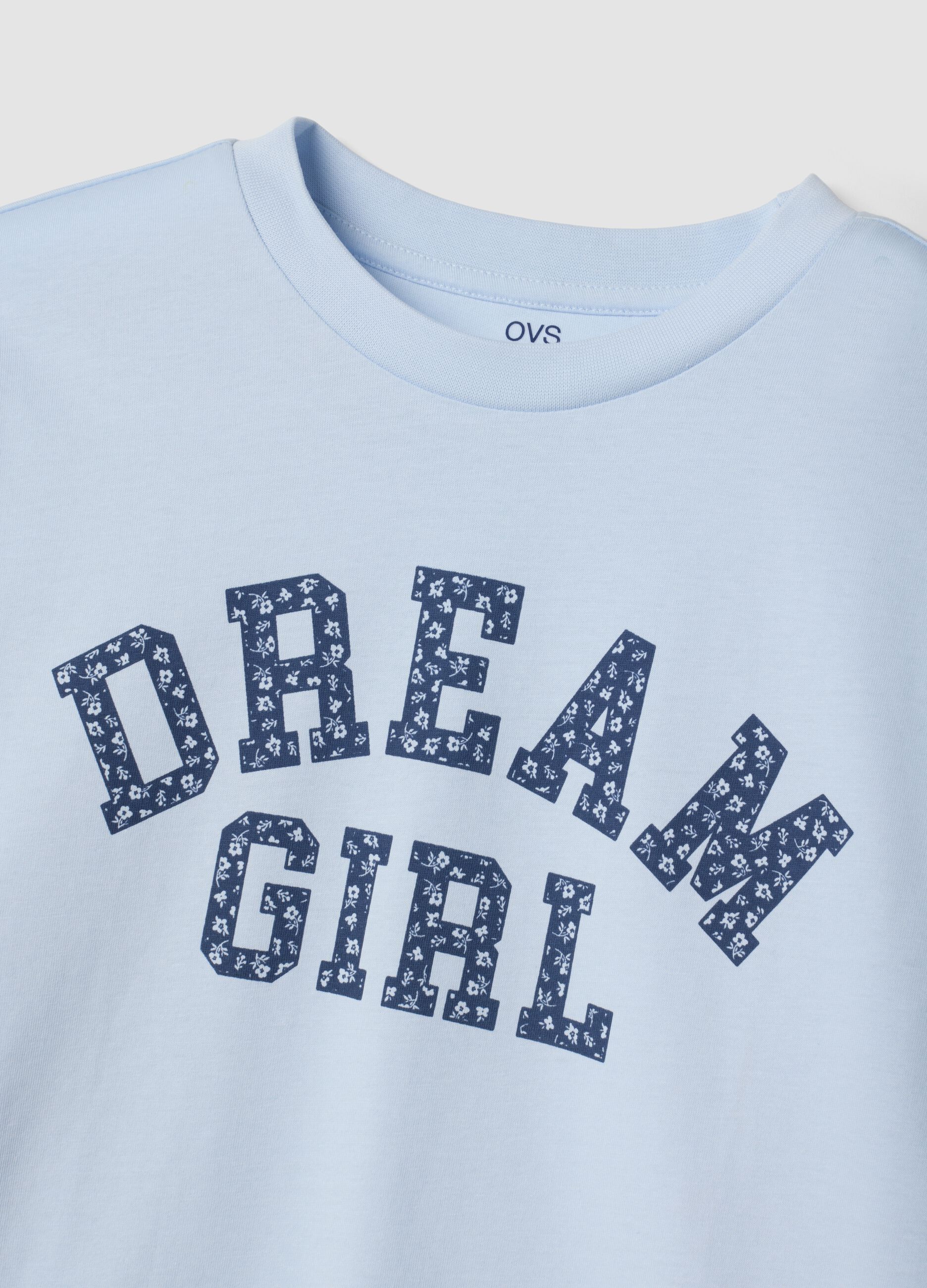 بيجاما متعددة الألوان من قطن عضوي خالص مع عبارة &laquo;Dream Girl&raquo;