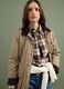 Beige regular-fit shacket with contrast collar_2