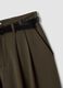 Brown wide-leg stretch viscose trousers_1
