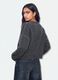 Grey stretch wool jumper with studded trims_3