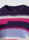 Maglia viola a righe girocollo regular fit_1