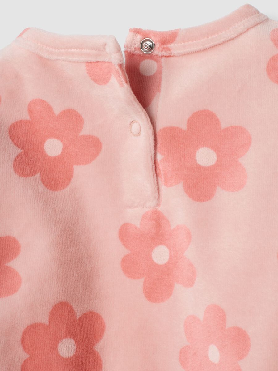 Light pink cotton-blend crew-neck pyjamas_3