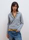 Maglia grigia in pura lana con girocollo_2