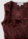 Top fitted rosso in tessuto elasticizzato con fantasia floreale_6