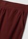 Red regular-fit fleece joggers_1