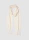 Soft White Scarf with Fringes_0