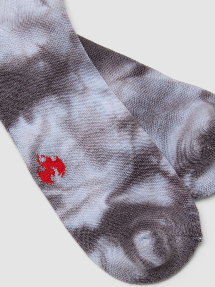 Grey stretch-cotton sports socks_2