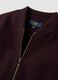 Burgundy purple regular-fit jacket with zip_5