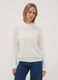 White long-sleeved top with high neck, regular fit_2