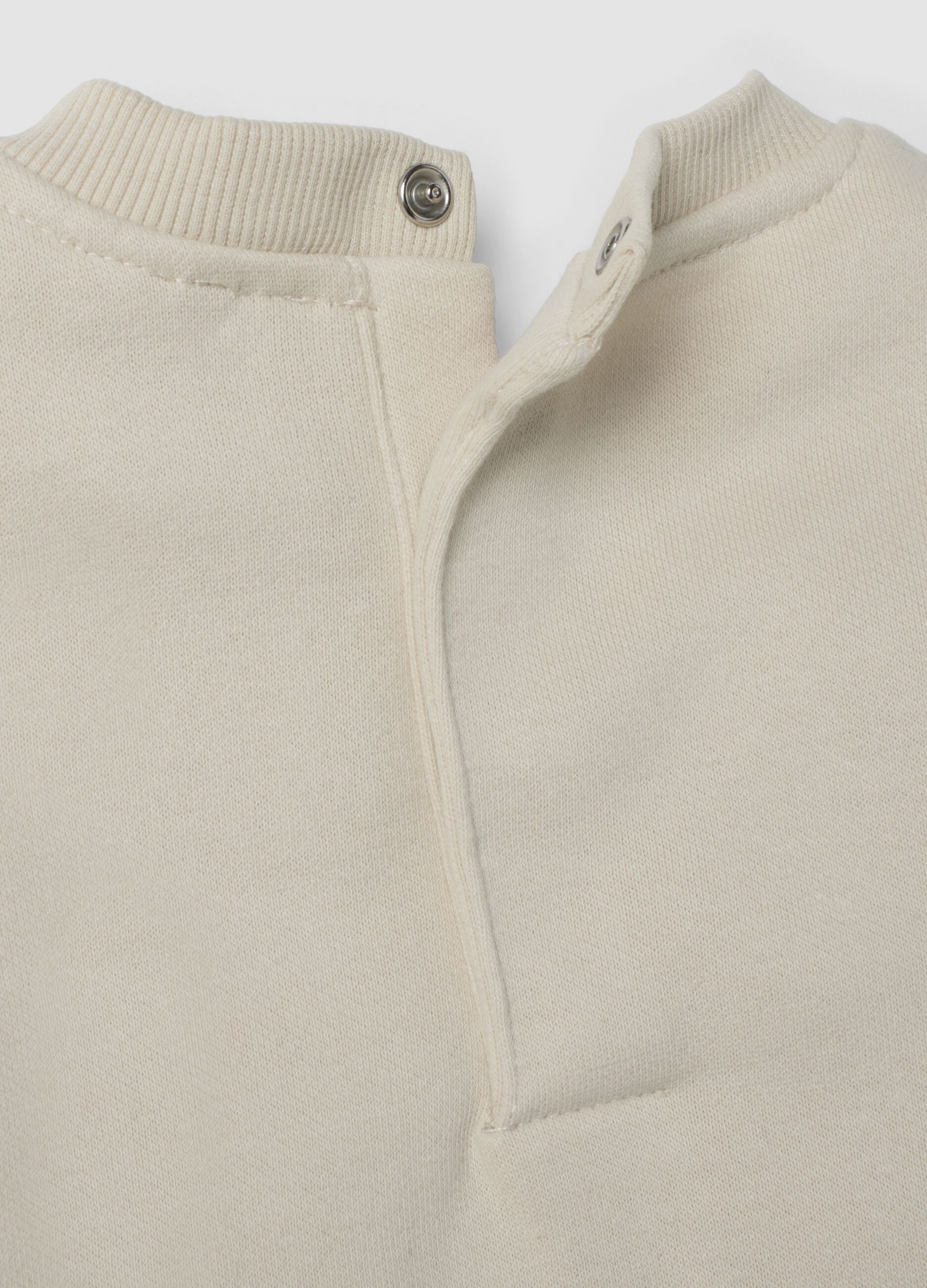 Completo jogging bianco in misto cotone con stampa Chicago Bulls