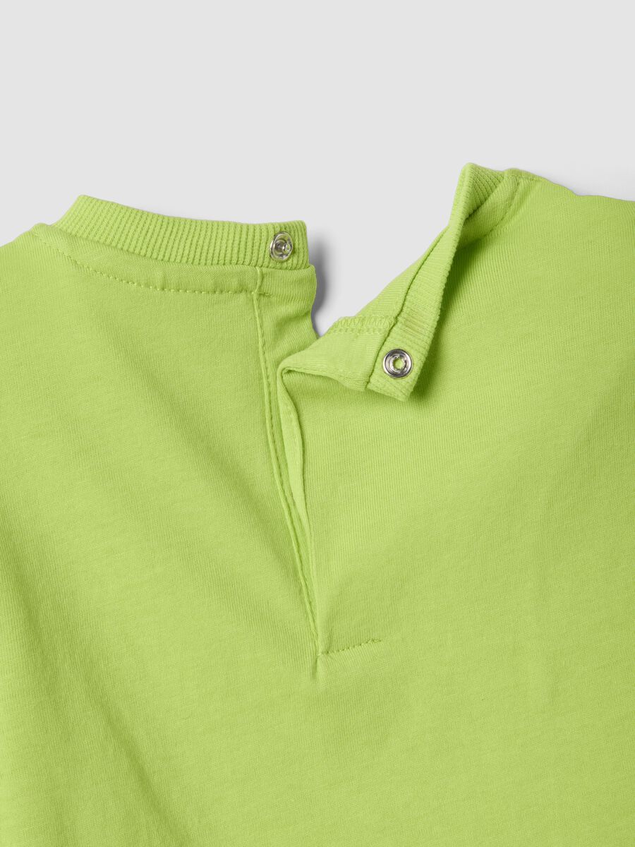 Green short-sleeve pure cotton T-shirt_2