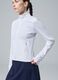 White ALTAVIA COURT full-zip sweatshirt in stretch technical fabric_0