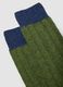 Green ankle socks in stretch wool and silk_2