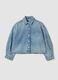 Blue cotton-viscose blend denim shirt with heart pocket, regular fit_3
