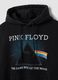 Black cotton-blend hoodie with Pink Floyd print_5