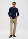 Men's Regular Fit Blue Cotton Polo Shirt_1