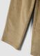 Pantaloni beige in cotone elasticizzato a coste_3