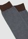 Men&rsquo;s brown long socks in stretch cotton_1