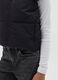 Black padded gilet with zip for girls_2