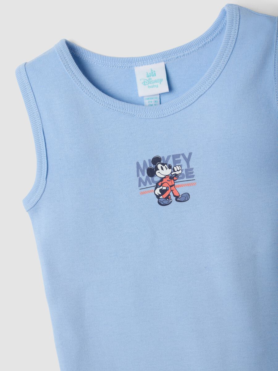 2-pack multicolour organic cotton vests with Mickey & Friends print_2
