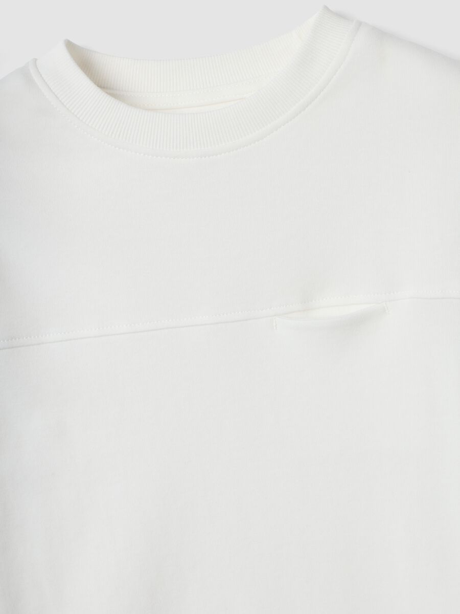White organic cotton crew-neck T-shirt_2