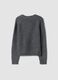 Grey stretch-wool cardigan with deep V-neck, oversized fit_2