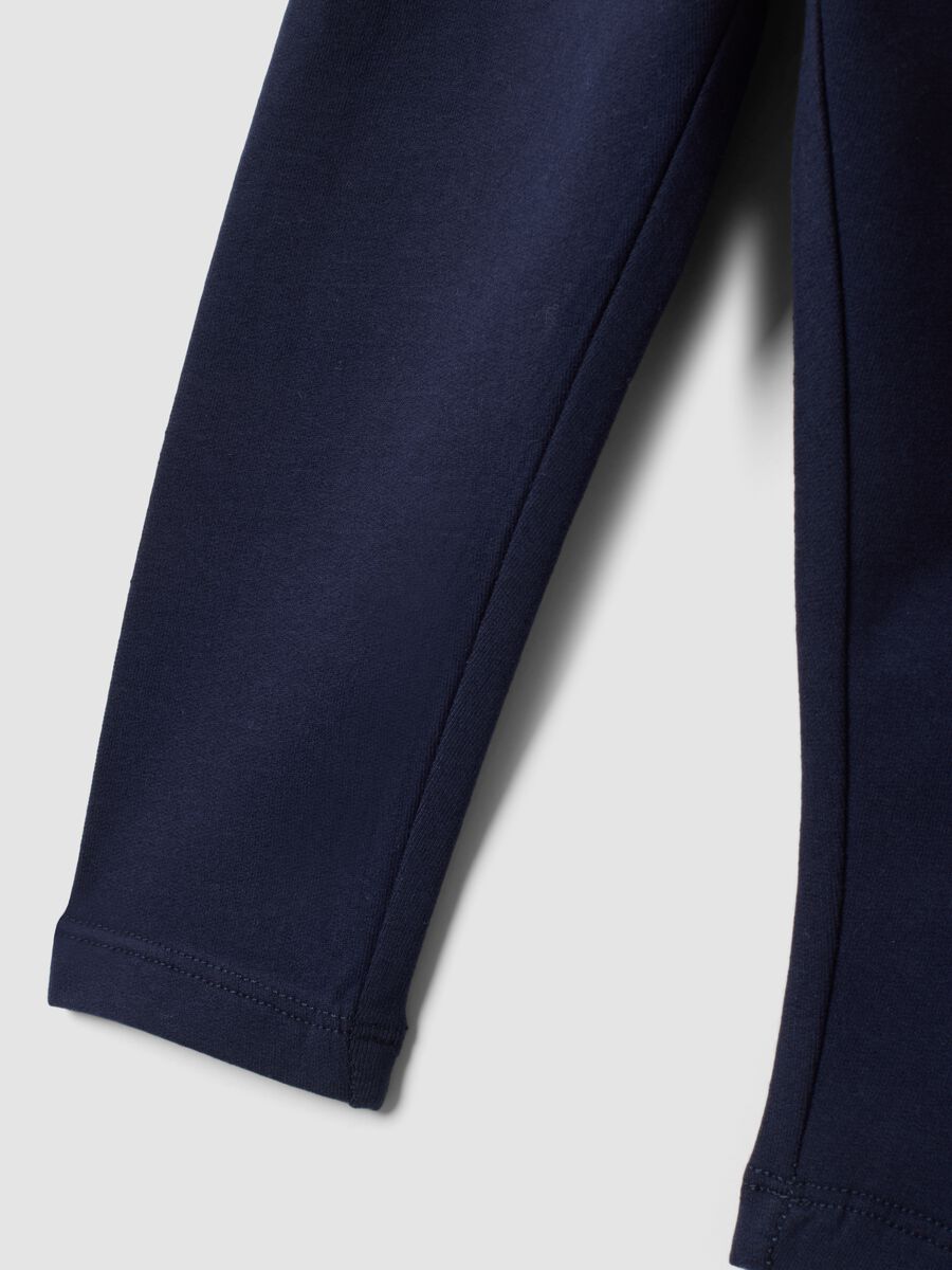 Blue stretch organic cotton leggings_3