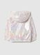 Multicoloured iridescent jacket with hood for children, regular fit_1