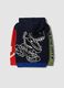 Mustard yellow, navy, red and sage green viscose-blend hooded crew-neck jumper_1