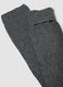 Grey melange long socks in wool, viscose and stretch cashmere_1