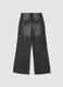 Girls&rsquo; grey cargo jeans in pure cotton, relaxed fit_1