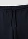 Navy pure cotton jogger trousers_2