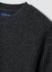 Grey pure cashmere ribbed jumper, regular fit_1