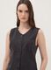Black slim-fit viscose-blend waistcoat_0