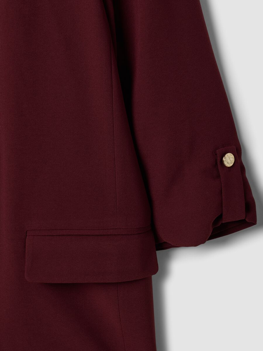 Red lined regular-fit blazer with classic lapels_2