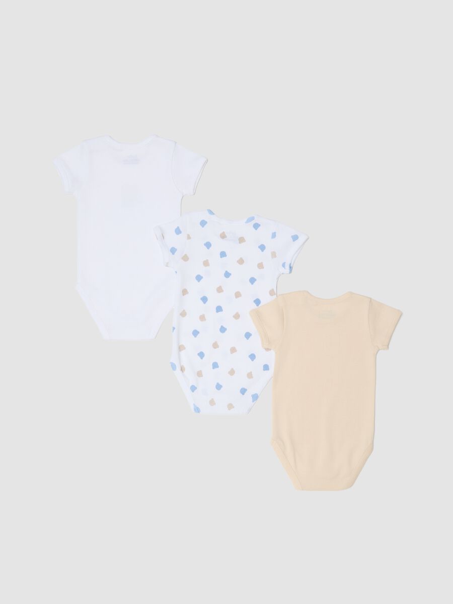 Newborn multicolour pure cotton bodysuit tripack with designs_1