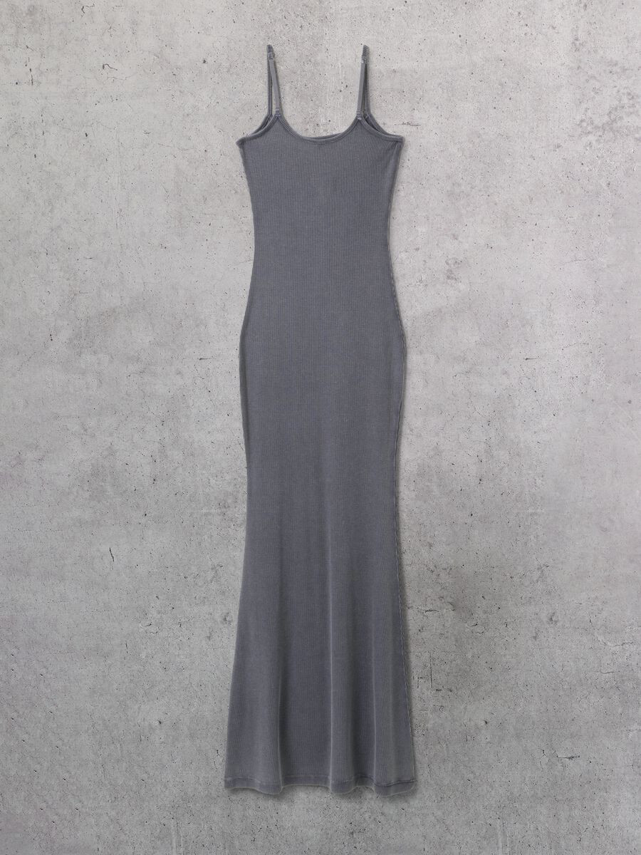 Vintage Grey Long Dress_6