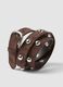 Brown belt with metal studs_2