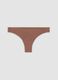 Slip brasiliana marrone in cotone organico a vita regular_0