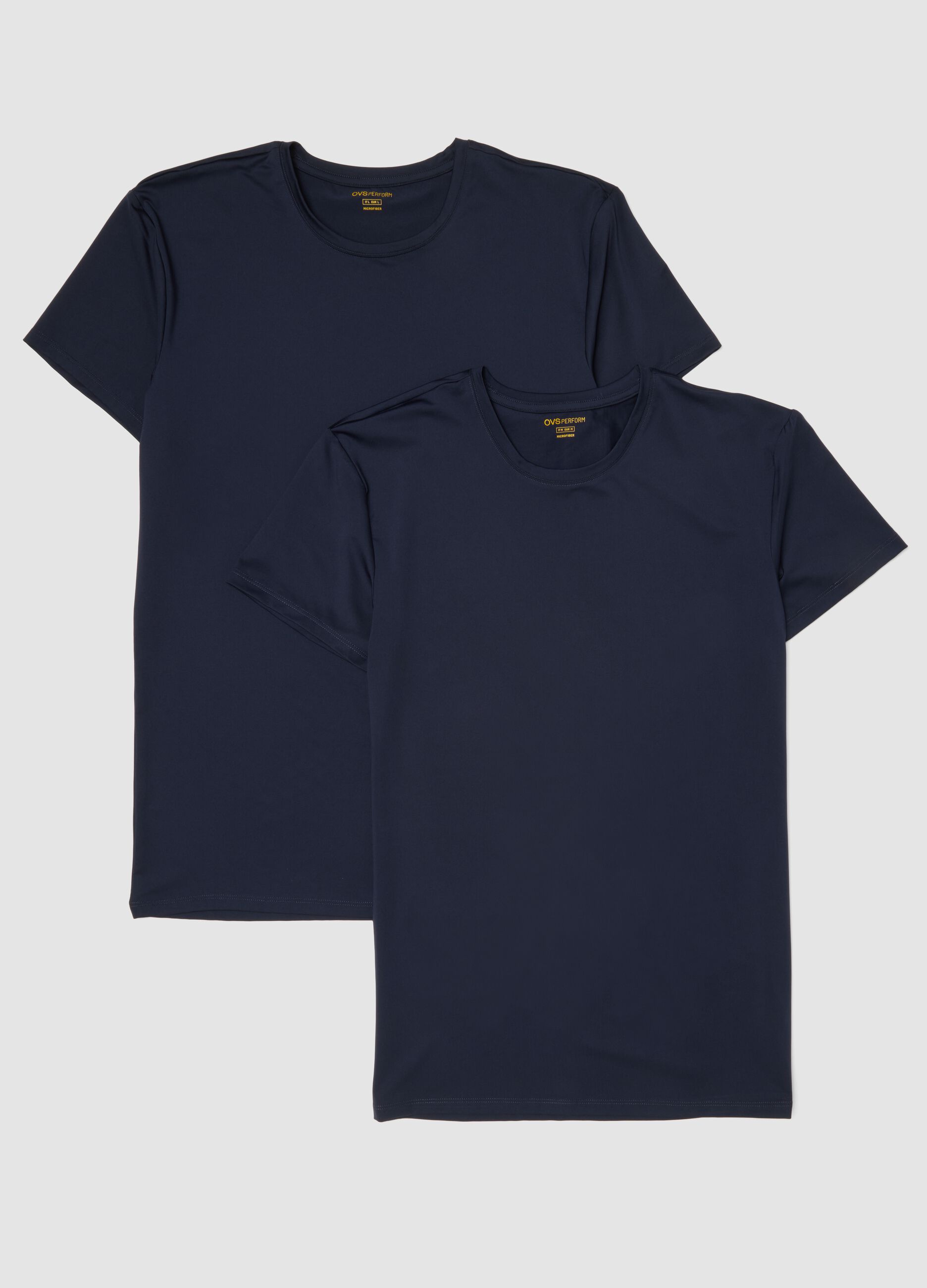 Two-pack of blue stretch T-shirts